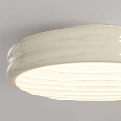 Ceiling Light Flush Mount Round LED White Shade