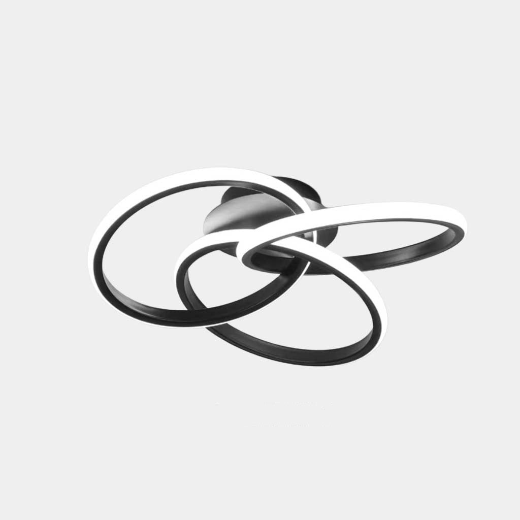 Modern Chandelier Ceiling Light LED Wave, Semi Flush Mount