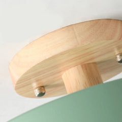 Ceiling Light Macaron Round Green Canopy