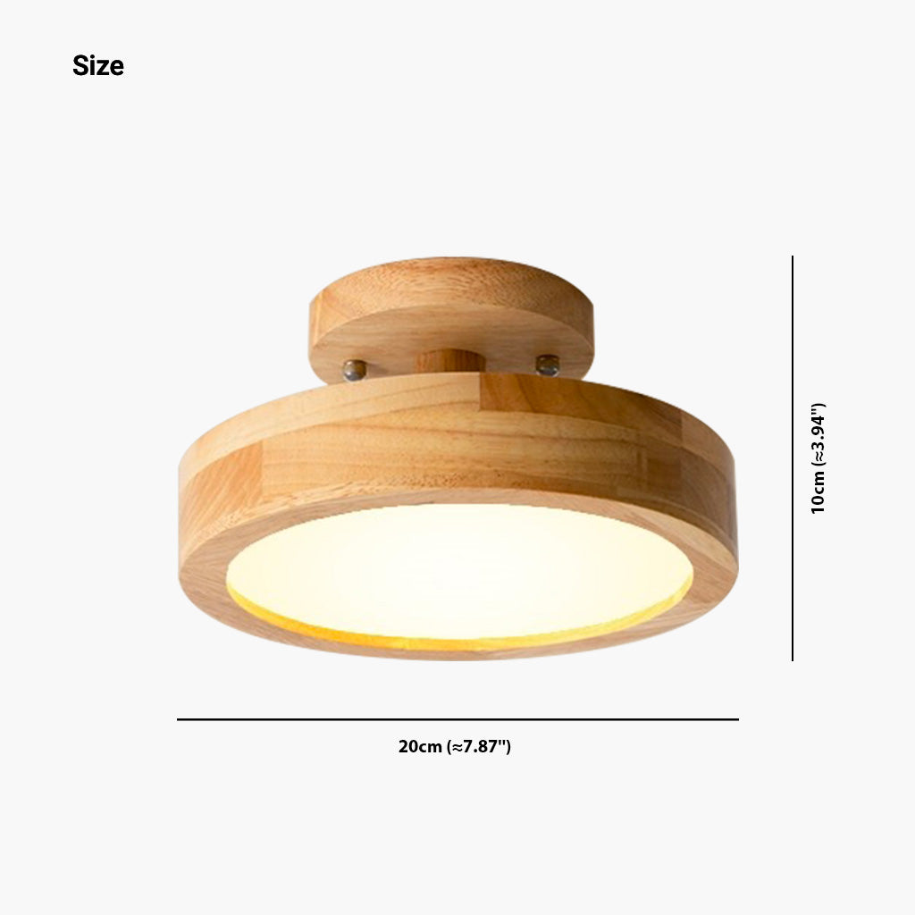 Ceiling Light Macaron Round Log Size