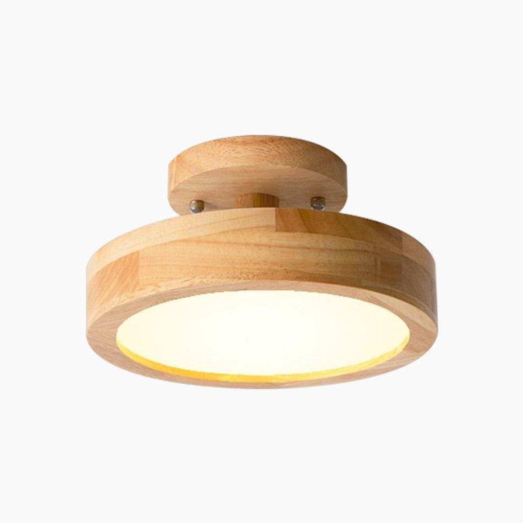 Ceiling Light Macaron Round Log