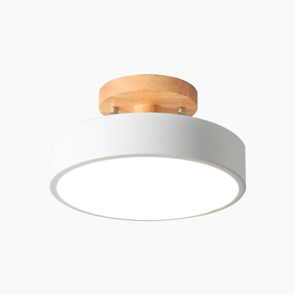 Ceiling Light Macaron Round White