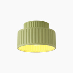 Ceiling Light Nordic Cream Pleated Green