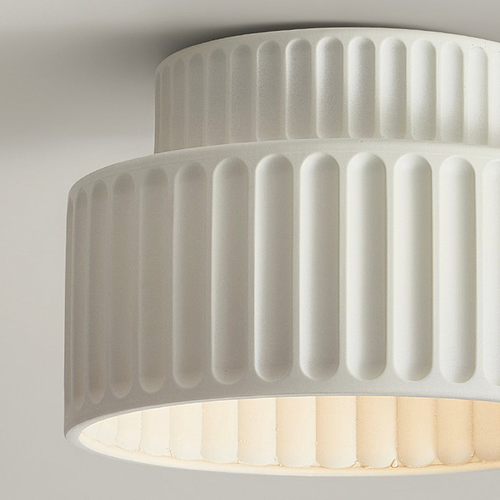 Ceiling Light Nordic Cream Pleated Shade