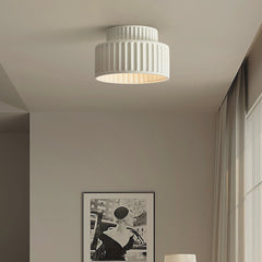 Ceiling Light Nordic Cream Pleated White Hallway