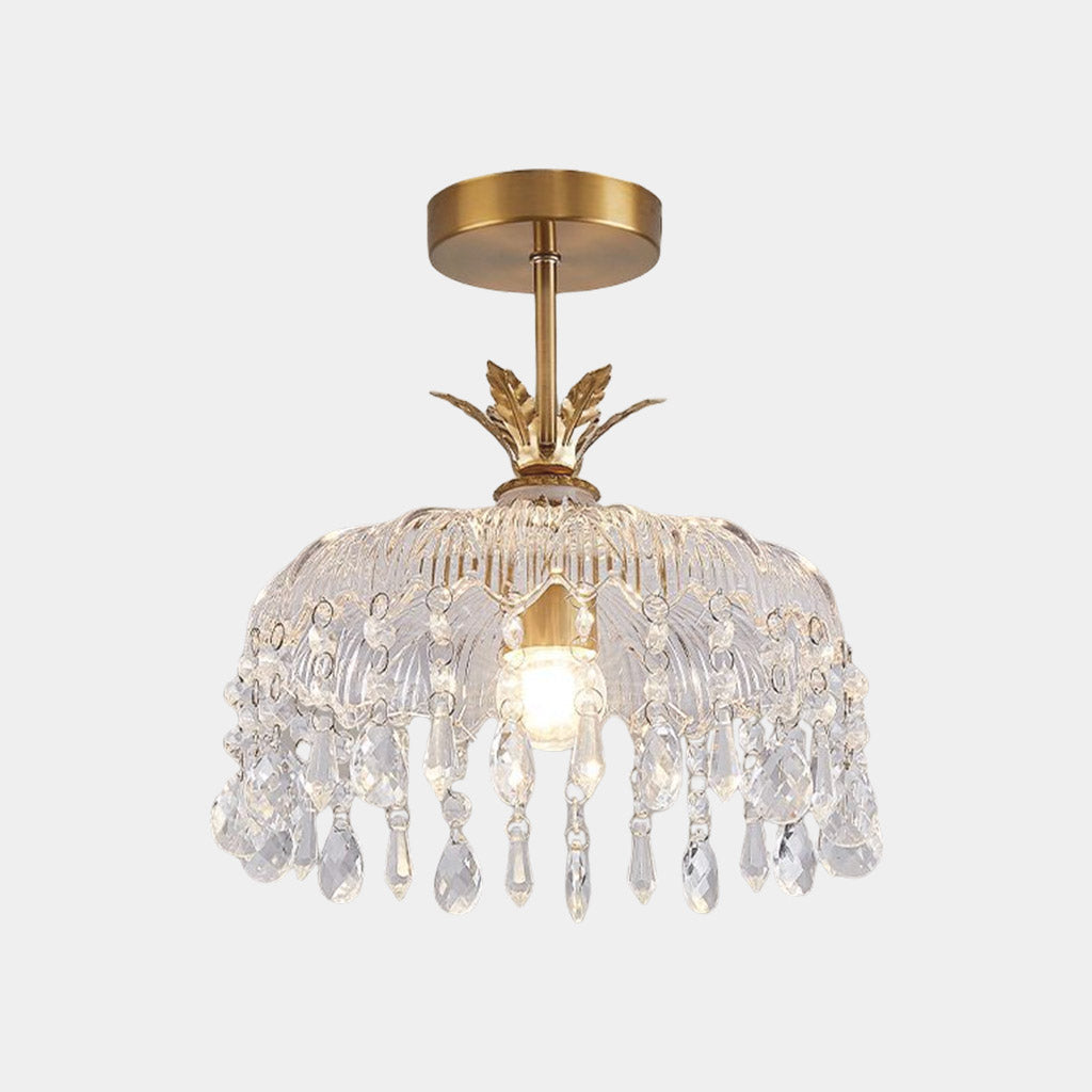 Ceiling Light Round Glass Water Drop