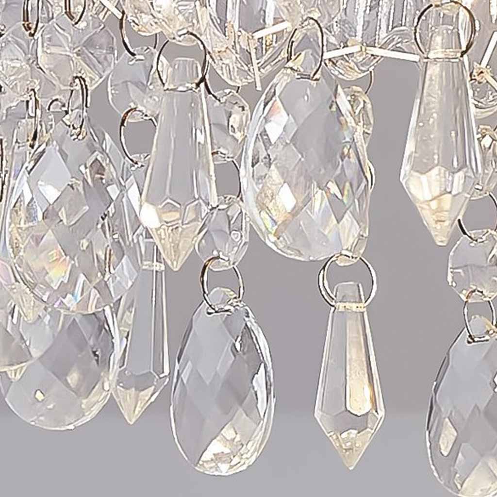 Ceiling Light Small Round Glass Water Drop Detail