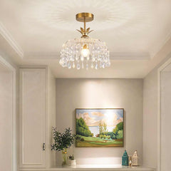 Ceiling Light SmallRound Glass Water Drop Hallway