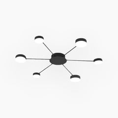 Ceiling Light Unique Sputnik Black 6 Heads