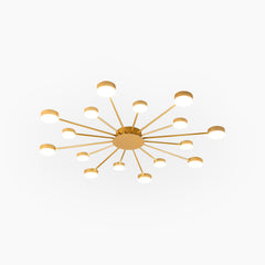 Ceiling Light Unique Sputnik Gold 16 Heads