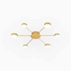Ceiling Light Unique Sputnik Gold 6 Heads