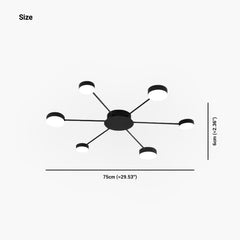 Ceiling Light Unique Sputnik Size