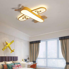 Függeszték / mennyezeti lámpa, fa repülőgép gyerekszobának