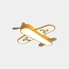 Függeszték / mennyezeti lámpa, fa repülőgép gyerekszobának