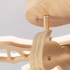 Ceiling Light Wood-Dinosaur LED Dimmable Detail 
