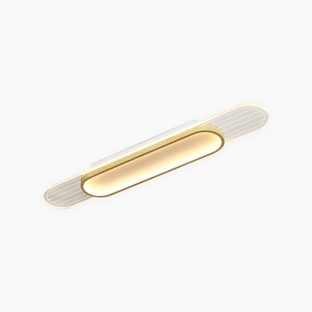 Ceiling Wall Light Oval Linear LED Log Color