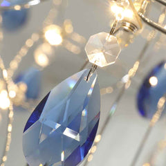 Chandelier Ambient Shiny Mira Blue Crystal LED