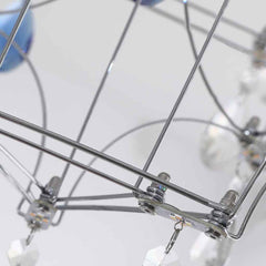 Chandelier Ambient Shiny Mira Blue Crystal LED