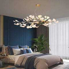 Chandelier Artistic Decorative Ginkgo Leaves Bedroom