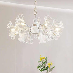 Chandelier / Ceiling Light Branch Flower Jasmine, Silver
