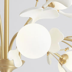 Chandelier Brass Glass Ball