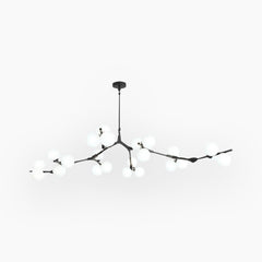 Chandelier Bubble Glass Ball Black 24 Heads