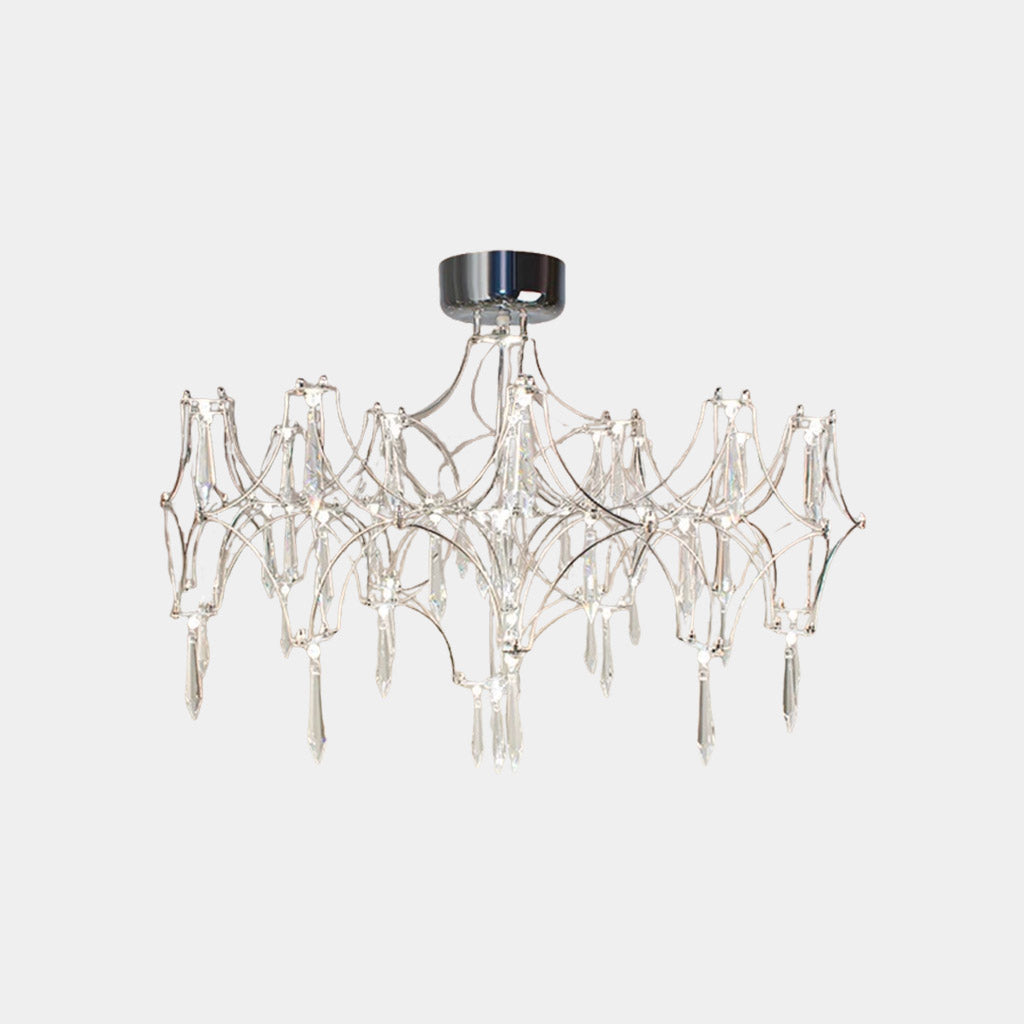 Chandelier Ceiling Light Mira Crystal LED Chrome