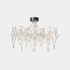 Chandelier Ceiling Light Mira Crystal LED Chrome