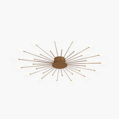 Chandelier Ceiling Light Starburst Gold 30 Heads