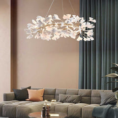 Chandelier Ceramic White Living Room