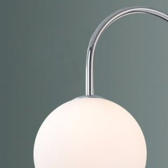 Chandelier Chrome Glass Globe