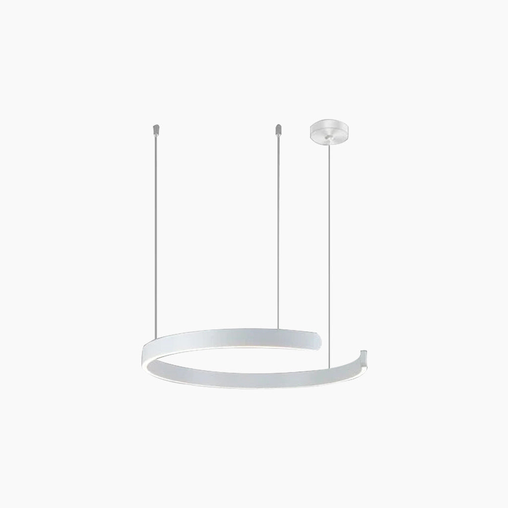 Chandelier Minimalist Stylish Hanging Circular Ring LED 4 Colors White 1 Ring Dia80cm 31.5 48W