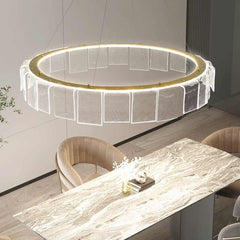 Chandelier Circular Round Ring Acrylic LED Dining Room