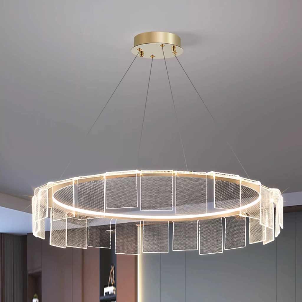 Chandelier Circular Round Ring Acrylic LED Room