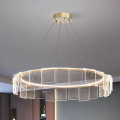 Chandelier Circular Round Ring Acrylic LED Room