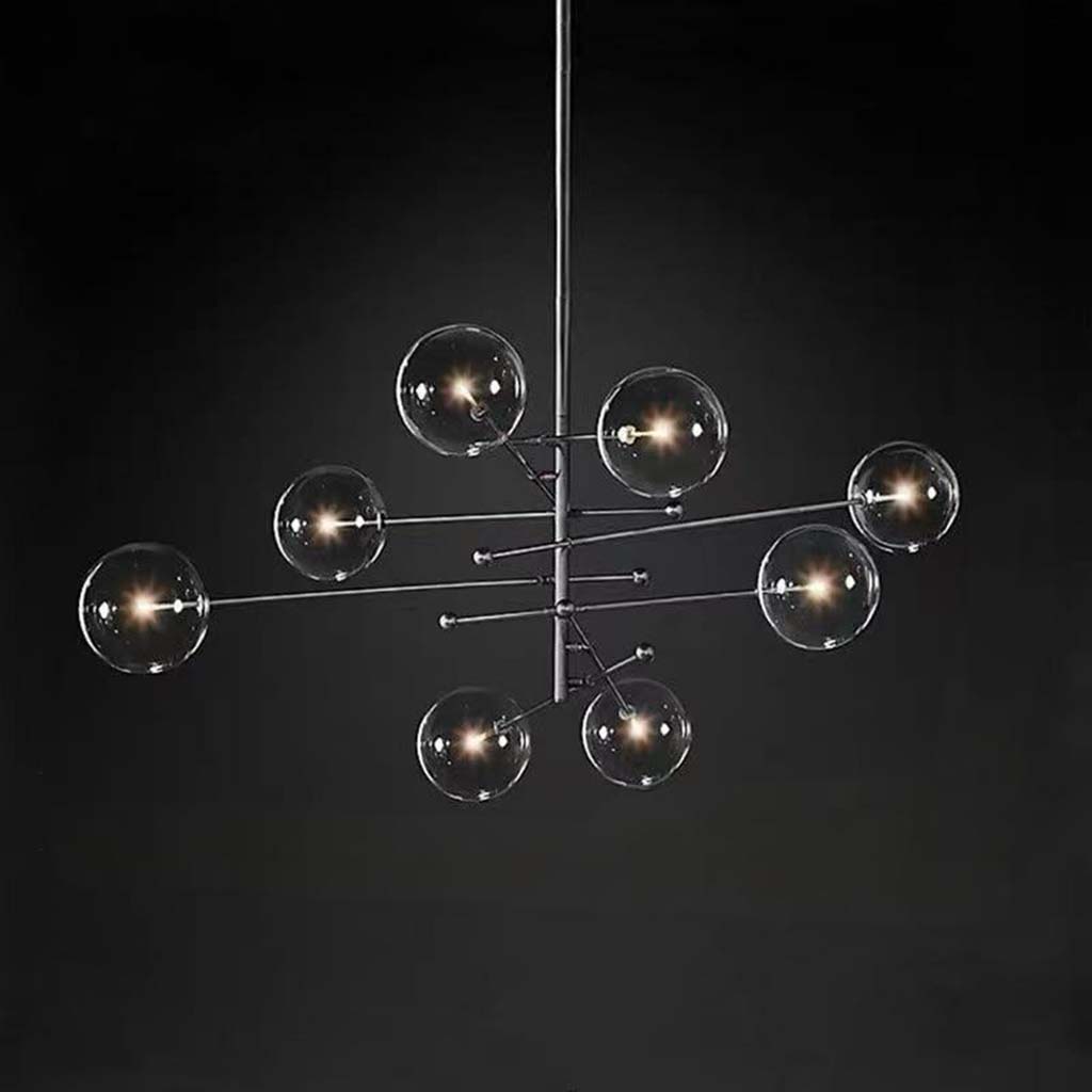 Chandelier Geometric Artistic Clear Glass Sputnik Ball Bubble