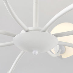 Chandelier Cream Branch Plastic Flower Tulip Detail