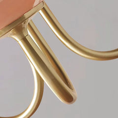 Chandelier Cream Glass Ball Pink Body