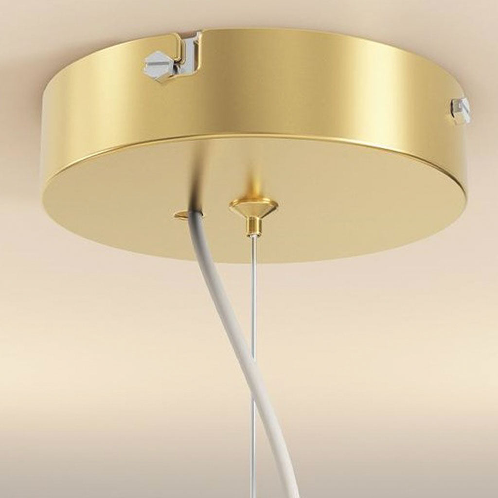 Chandelier Cream Globe Flower Bud Canopy