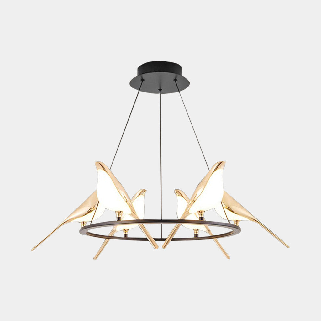 Chandelier Creative Magpie Bird LED