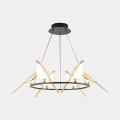 Chandelier Creative Magpie Bird LED