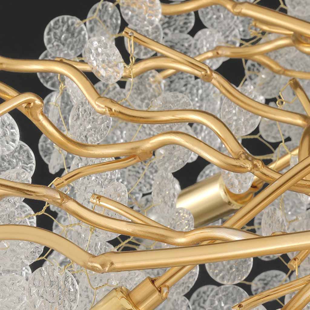Chandelier Crystal Branch Detail