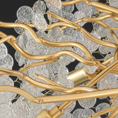 Chandelier Crystal Branch Detail