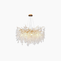 Chandelier Crystal Branch Round