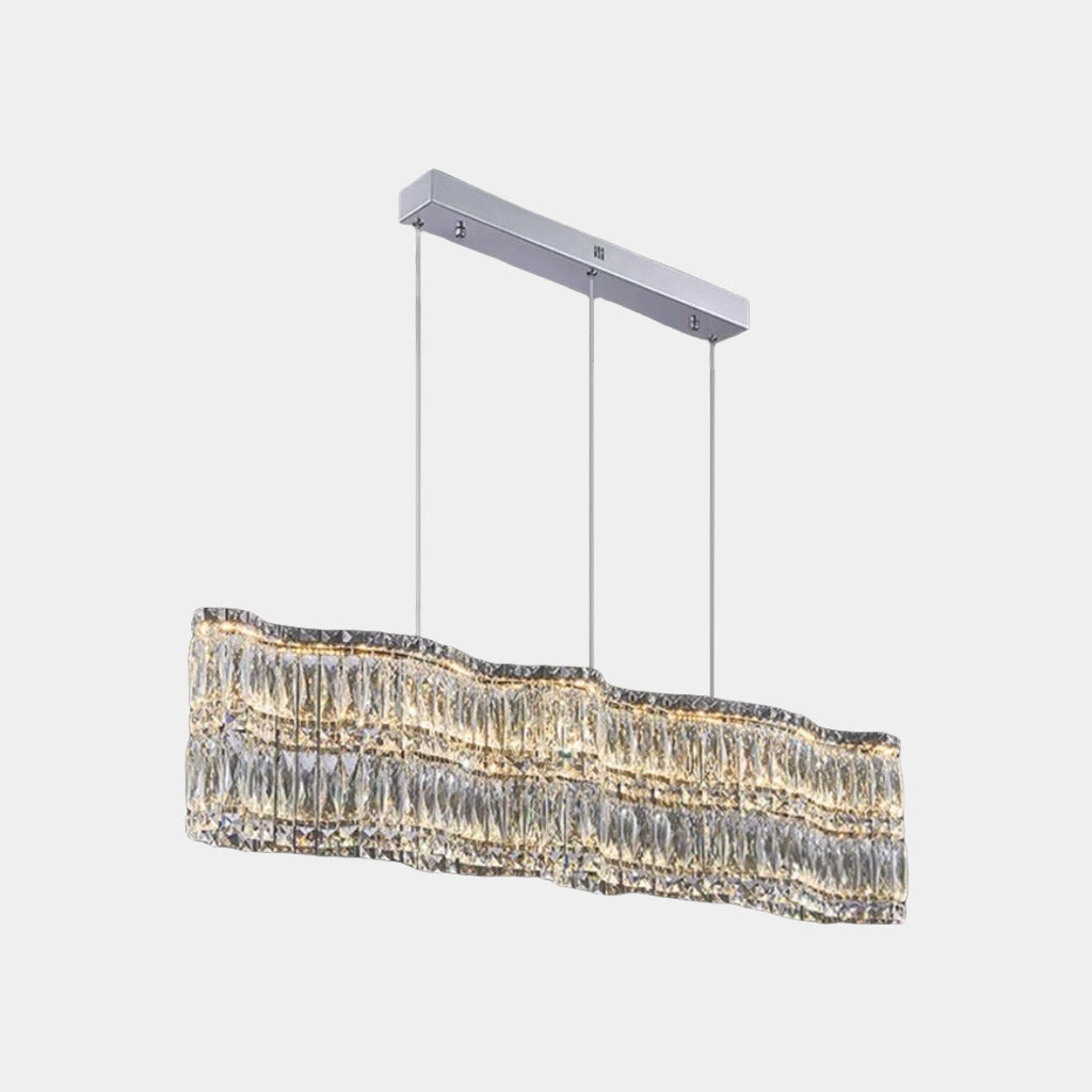 Chandelier Crystal LED Dimmable Rectangle