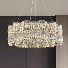 Chandelier Crystal LED Dimmable Round Living Room