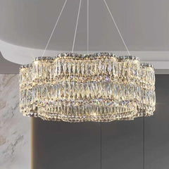Chandelier Crystal LED Dimmable Round Room