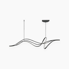 Chandelier Curved Wave LED Black