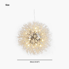 Chandelier Dandelion Crystal 16 Heads Size