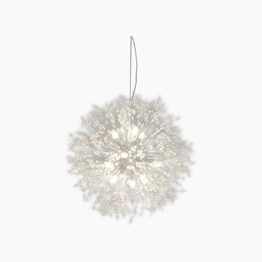 Chandelier Dandelion Crystal 9 Heads Silver